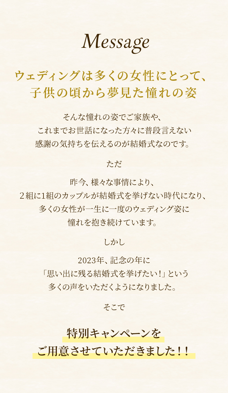 メッセージ